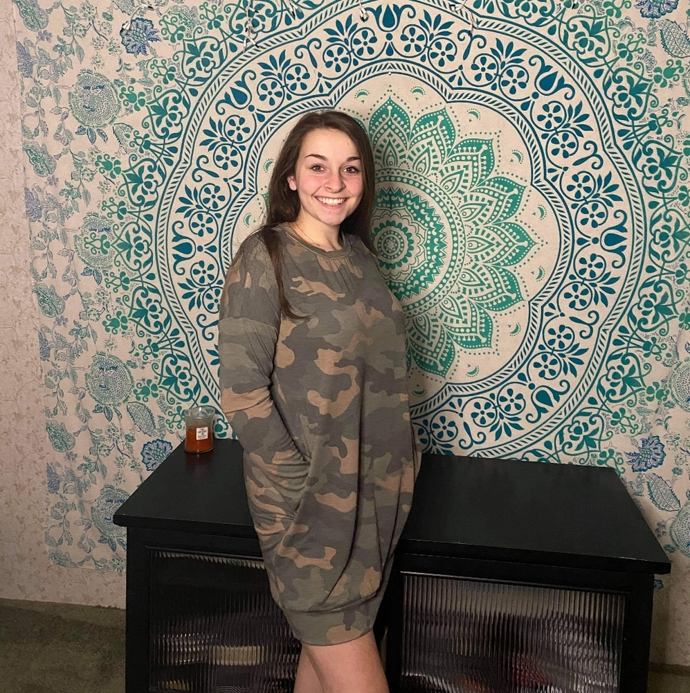 T-shirt dress w/pockets